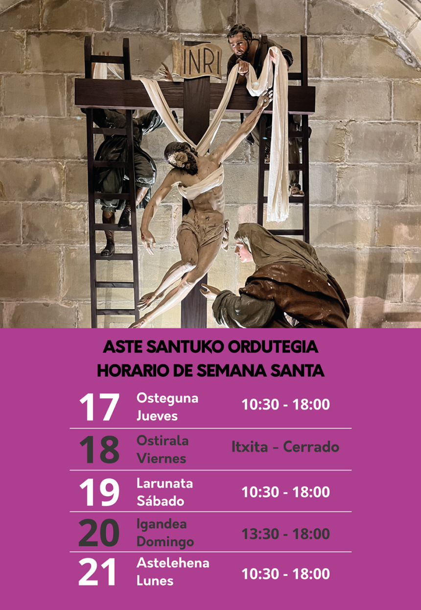 Horario de Semana Santa